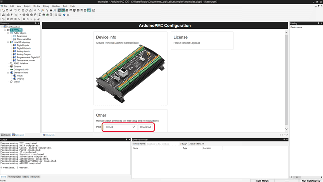 Board runtime upload