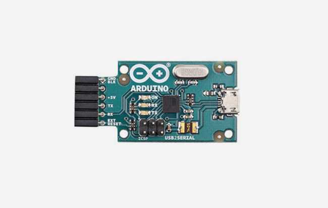 The Arduino USB 2 Serial Micro board