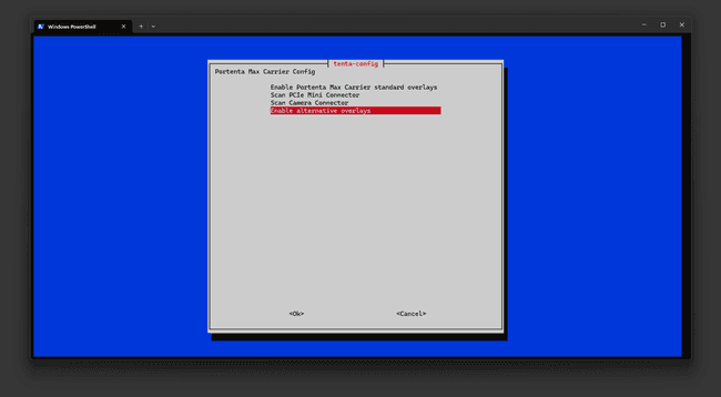 Portenta Max Carrier mPCIe Overlay Configuration - Overlays