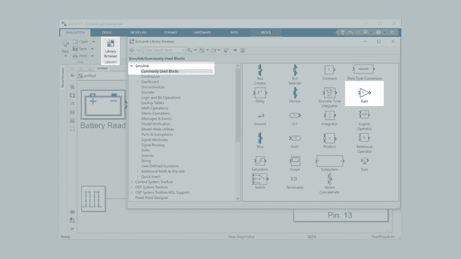 Adding Gain Block to Simulink Model