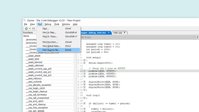 Find source file in Ozone