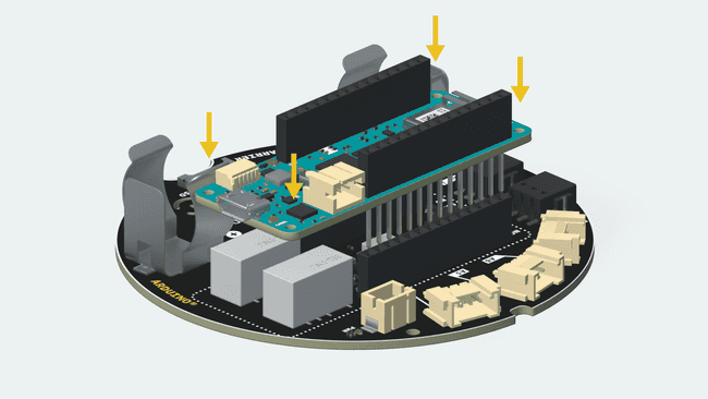 Mounting board on the MKR IoT Carrier