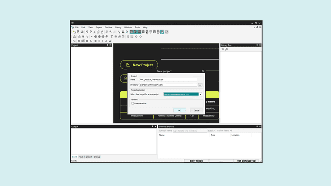 New project for the Portenta Machine Control